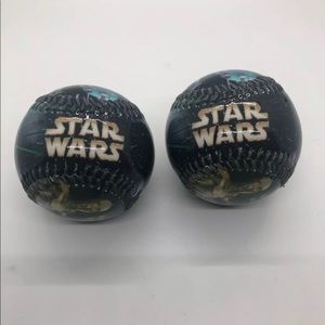 Set of 2 brand new Collectible Star Wars baseballs
